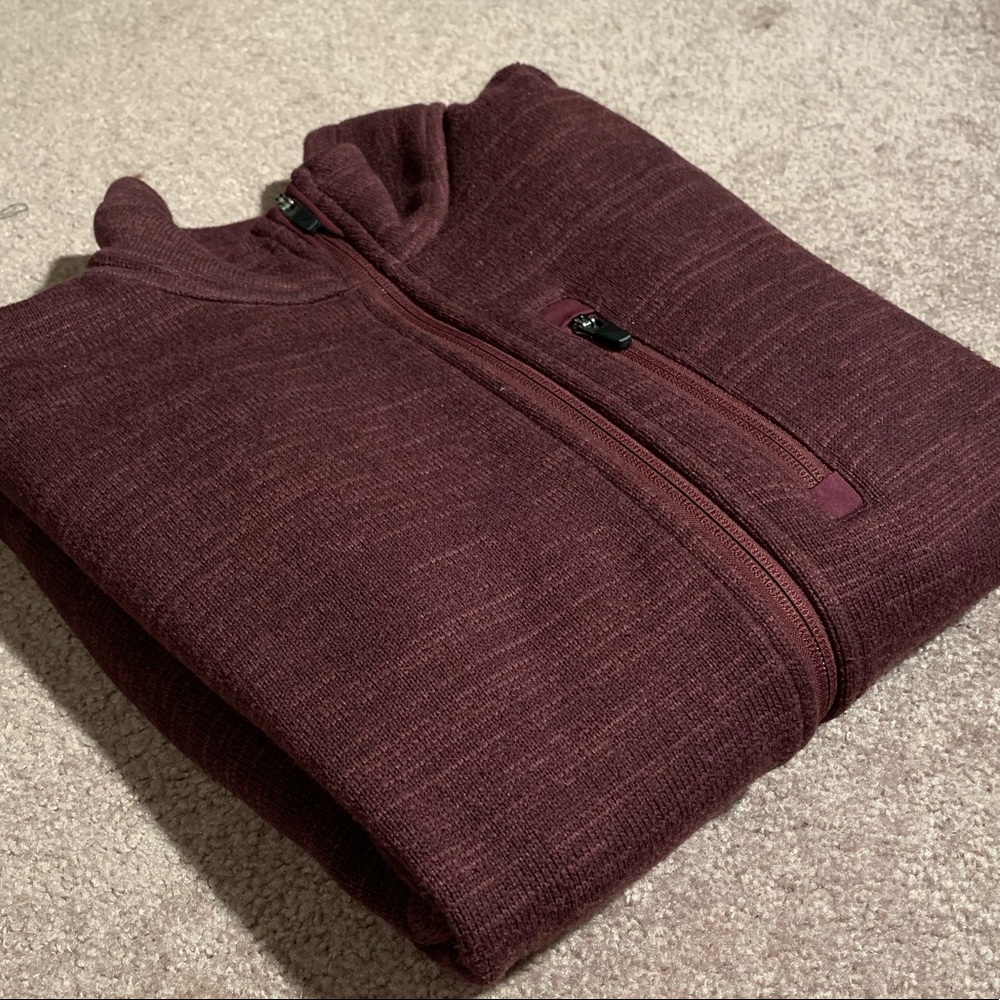 Mens UNTUCKit Fleece Zip Up Sweater